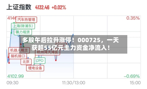 多股午后拉升涨停！000725，一天获超55亿元主力资金净流入！-第2张图片