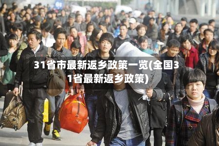 31省市最新返乡政策一览(全国31省最新返乡政策)