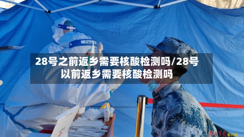 28号之前返乡需要核酸检测吗/28号以前返乡需要核酸检测吗-第2张图片