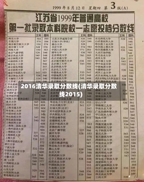 2016清华录取分数线(清华录取分数线2015)